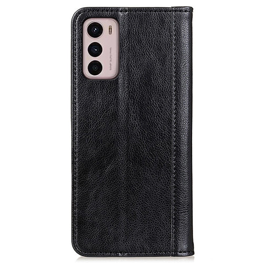 For Motorola Moto G42 4G Anti-fall Litchi Texture Wallet Flip Cover Split Leather Stand Magnetic Closure Shockproof Folio Case - Black-7