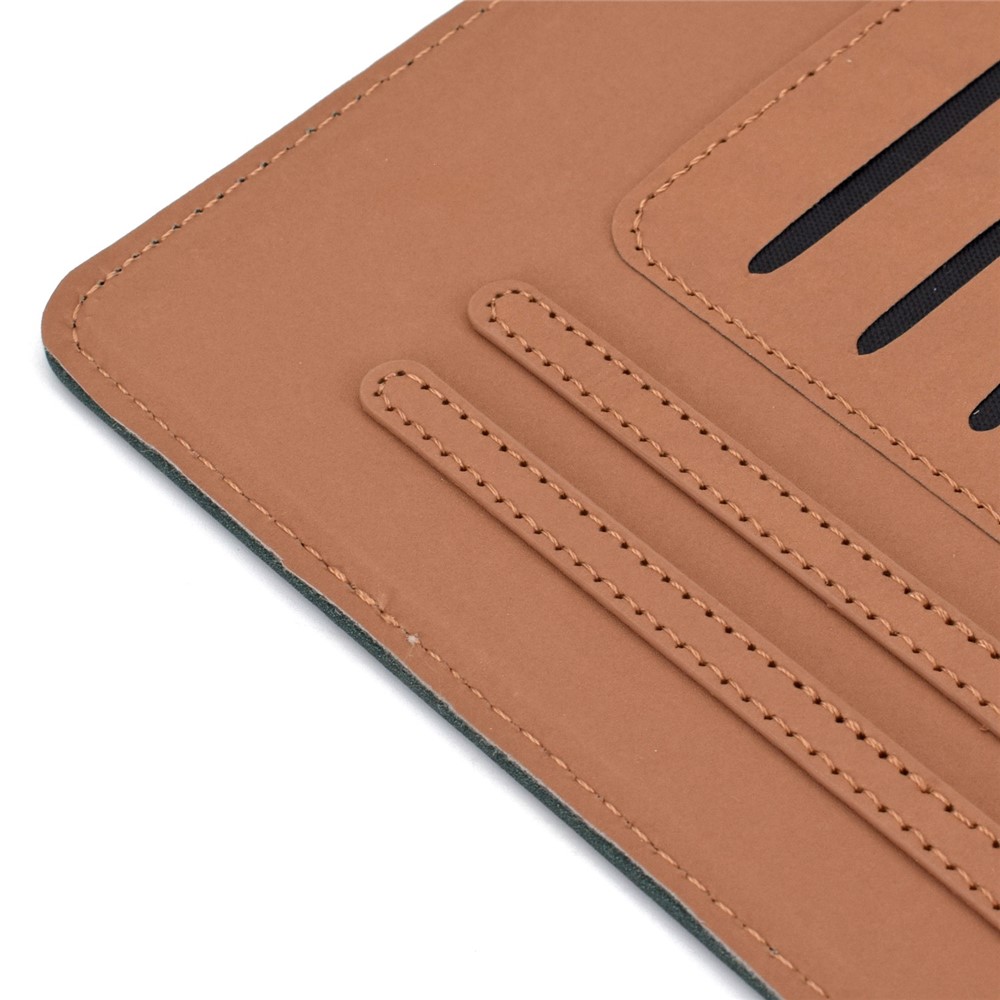 For Lenovo Tab M10 Plus (Gen 3) Auto Wake/Sleep Function Leather Tablet Case Card Slots Design Magnetic Anti-fall Cover with Stand - Brown-5