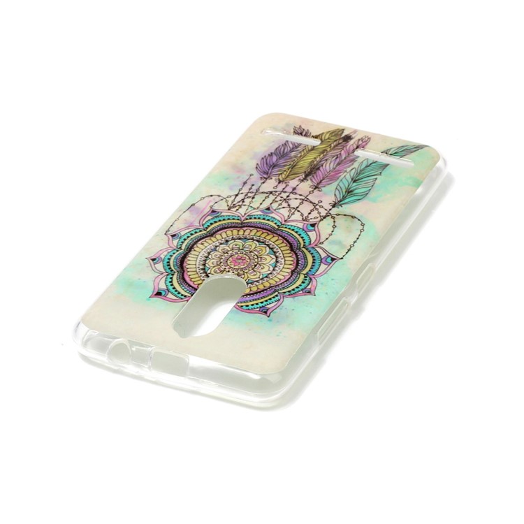 Pattern Printing IMD Soft TPU Case for Lenovo K6 / K6 Power - Flower Style Dreamcatcher-3
