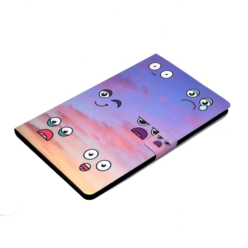 Protective Case for Lenovo Tab M10 Plus (Gen 3) Pattern Printing Tablet Leather Cover with Card Slots Stand - Emotion-6