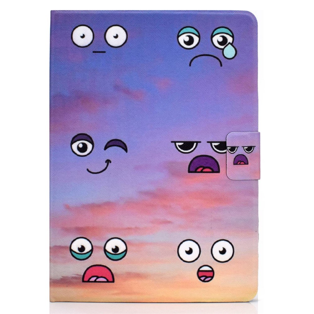 Protective Case for Lenovo Tab M10 Plus (Gen 3) Pattern Printing Tablet Leather Cover with Card Slots Stand - Emotion-9