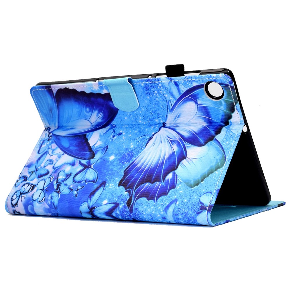 Anti-Drop Protective Case for Lenovo Tab M10 (Gen 3) TB-328F Shockproof Tablet Case Stitched Pattern Printed Leather Cover with Stand/Card Slots - Magic Butterfly-4