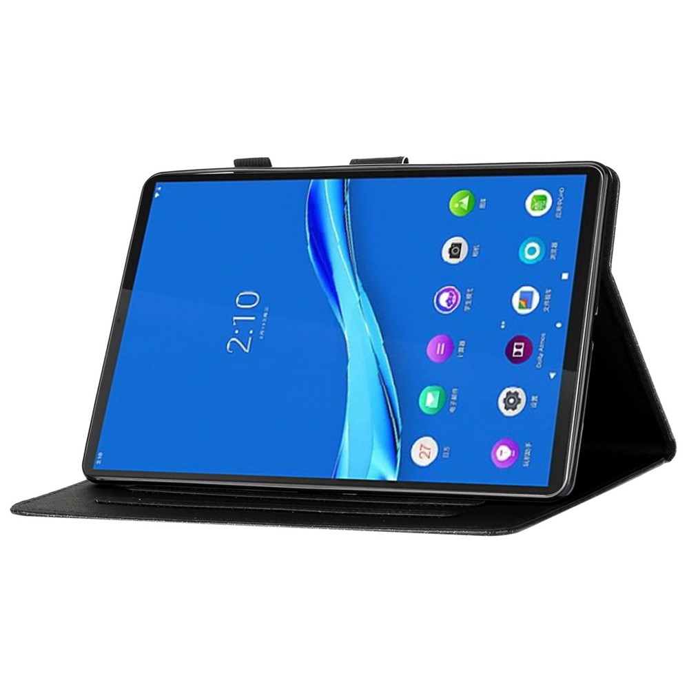 Scratch Resistant Case for Lenovo Tab M10 Plus (Gen 3) 2022 Anti-Drop Stand Case Tablet Leather Cover with Card Slots/Glitter Effects - Blue-3