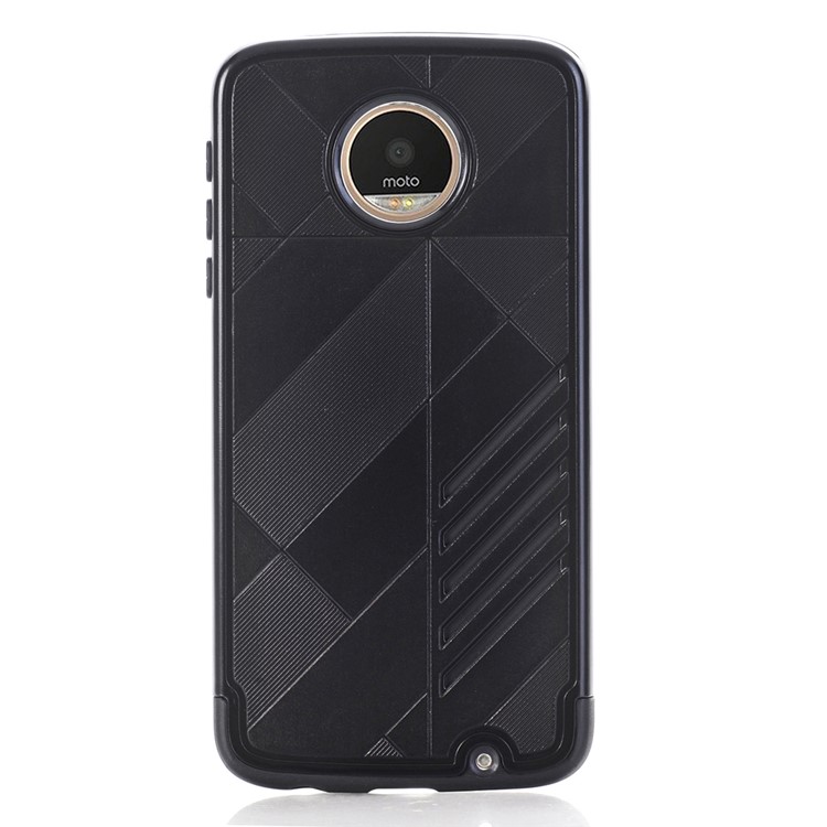 Armor Shock-resistant Hybrid Mobile Case (PC + TPU) for Motorola Moto Z Play - Black-2