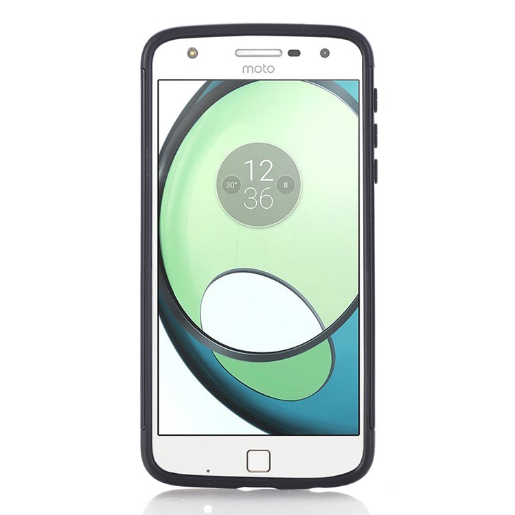 Armor Shock-resistant Hybrid Mobile Case (PC + TPU) for Motorola Moto Z Play - Black-3