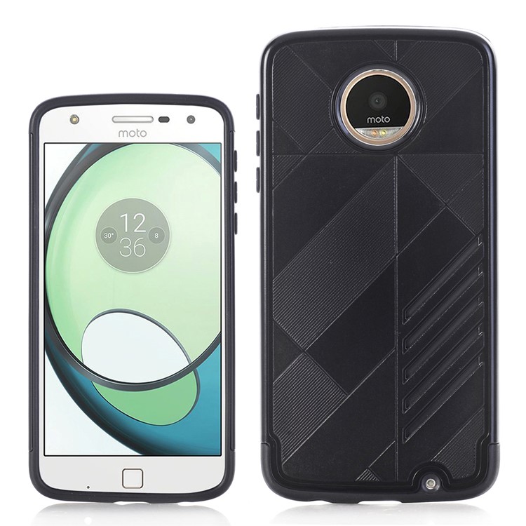 Armor Shock-resistant Hybrid Mobile Case (PC + TPU) for Motorola Moto Z Play - Black-4