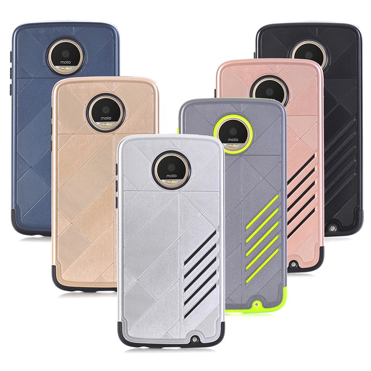 Armor Shock-resistant Hybrid Mobile Case (PC + TPU) for Motorola Moto Z Play - Black-9