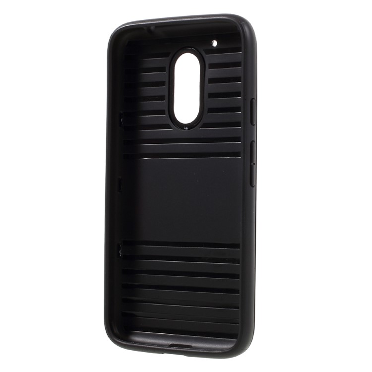MOFI Brushed TPU + PC Rim Hybrid Phone Casing for Motorola Moto G4 Play - Black-3
