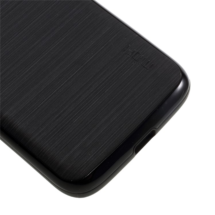 MOFI Brushed TPU + PC Rim Hybrid Phone Casing for Motorola Moto G4 Play - Black-5