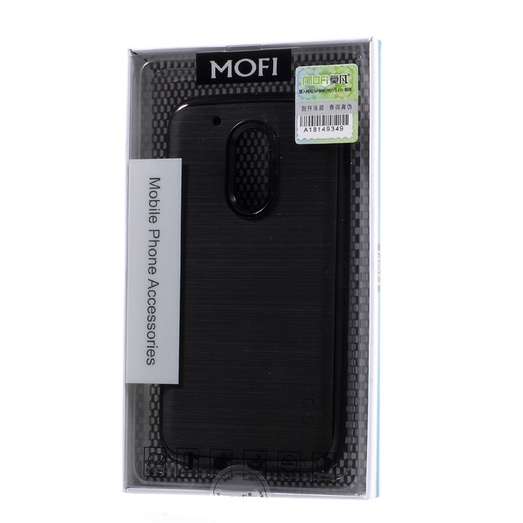 MOFI Brushed TPU + PC Rim Hybrid Phone Casing for Motorola Moto G4 Play - Black-7