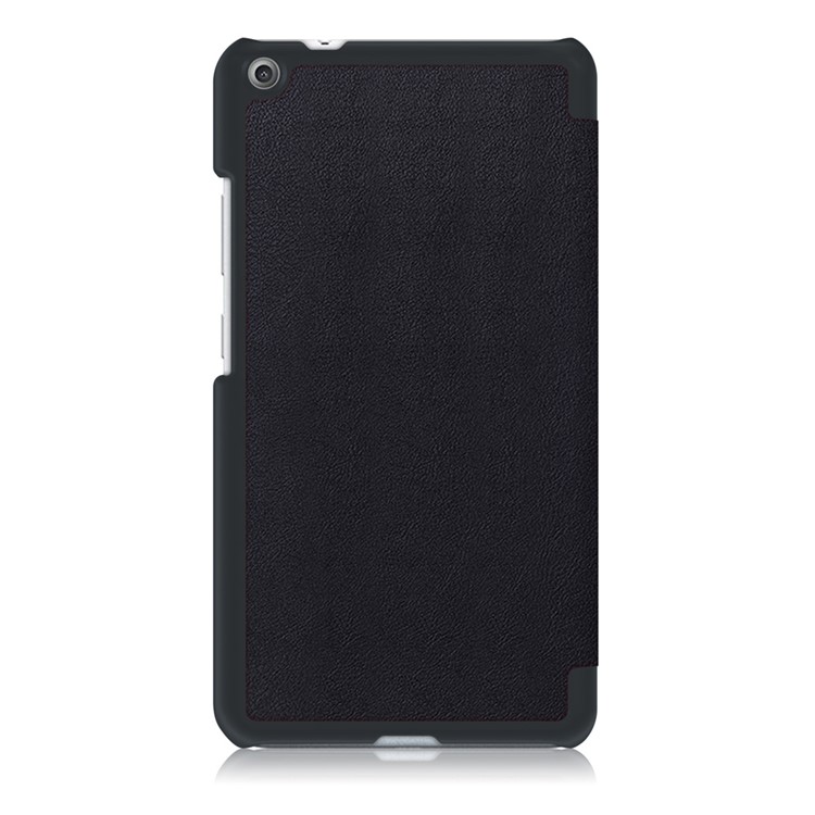 Tri-fold Flip Stand Leather Tablet Case for Lenovo Tab3 7 Plus - Black-3