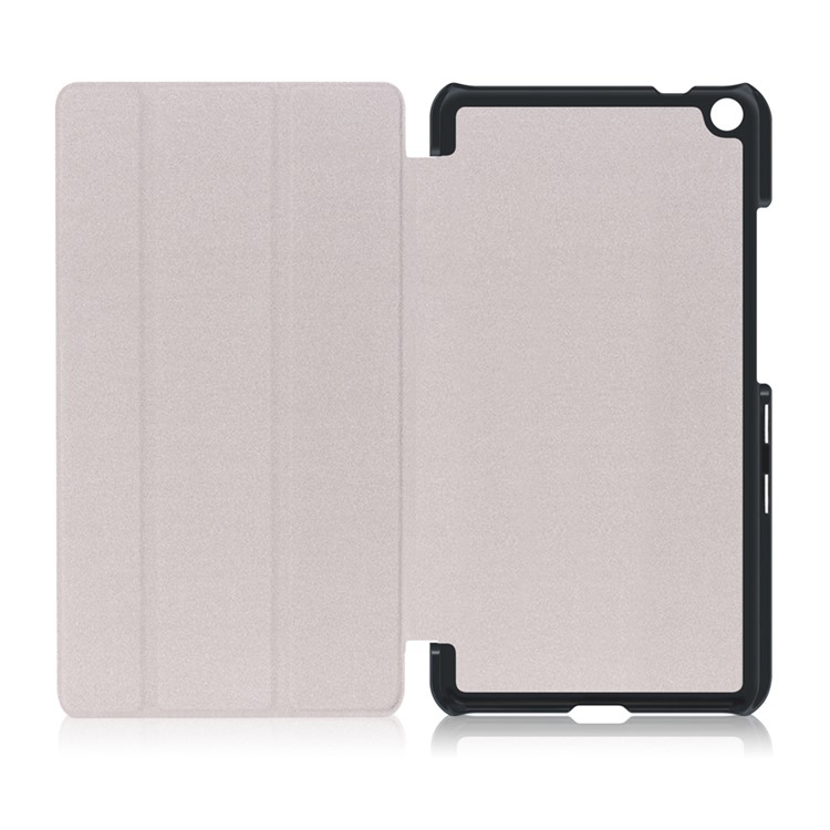 Tri-fold Flip Stand Leather Tablet Case for Lenovo Tab3 7 Plus - Black-9