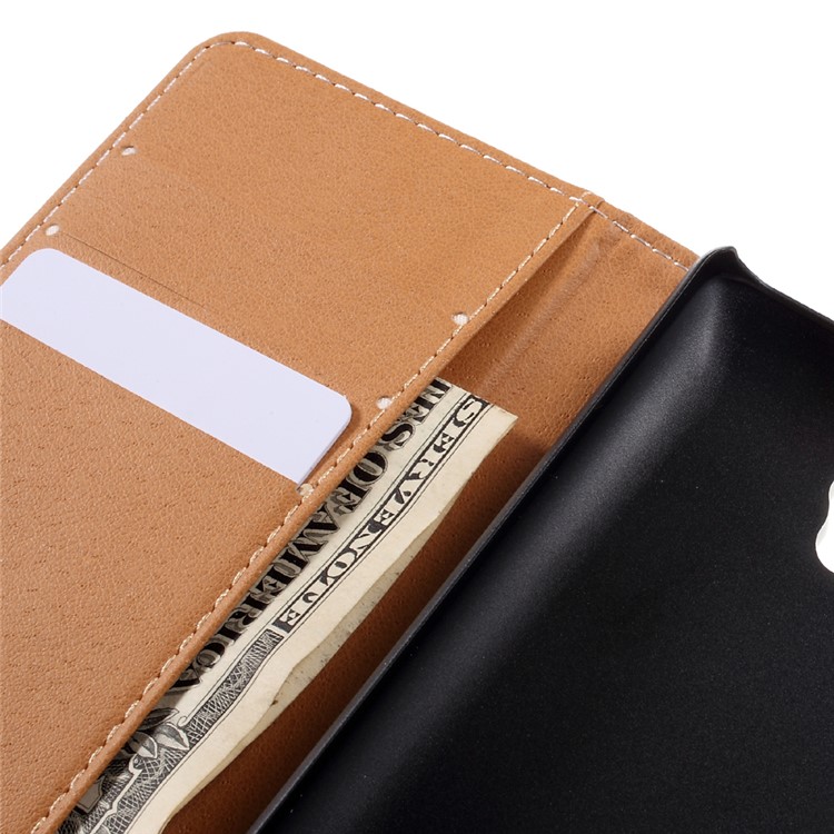 Pattern Printing Wallet Leather Case for Lenovo A2010 - Eiffel Tower and Mustache-9