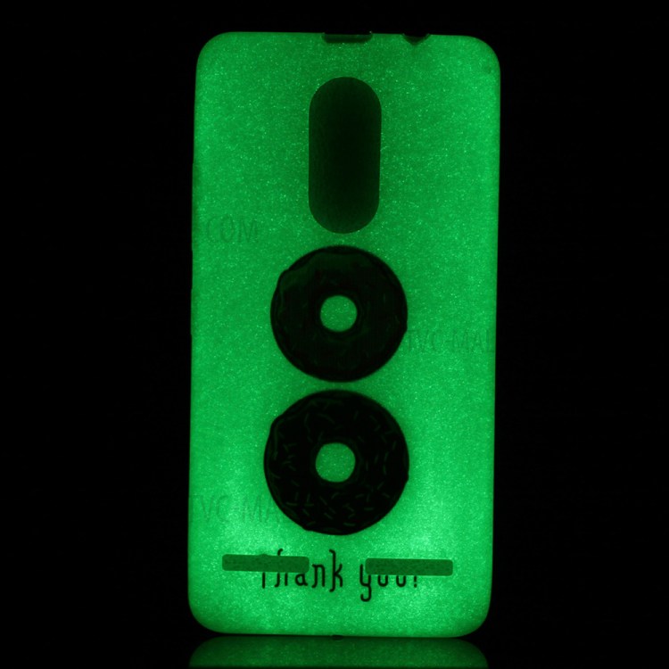 Luminous Patterned TPU Mobile Phone Case for Lenovo K6 - Doughnuts-2