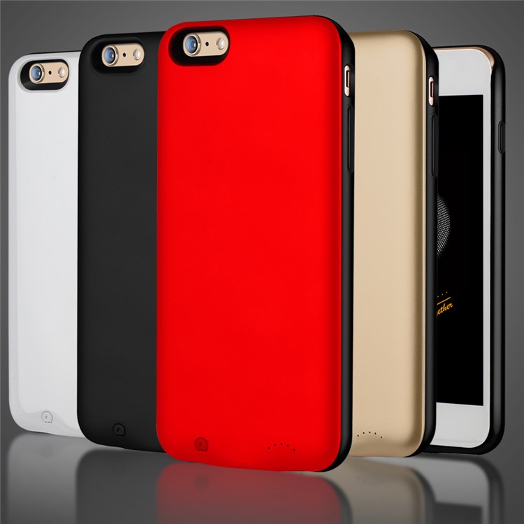 WUW 2800mAh External Backup Battery Case for iPhone 6s Plus / 6 Plus - Black-3