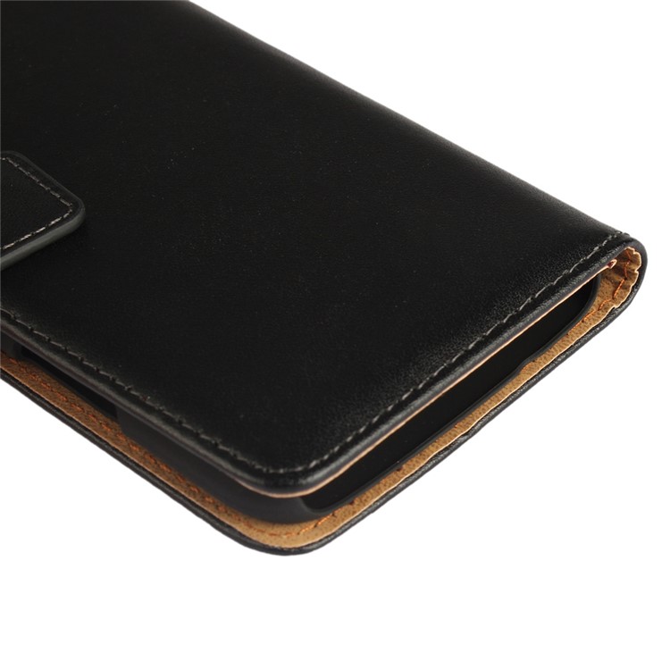 Split Leather Flip Stand Wallet Phone Case for Motorola Moto M-9