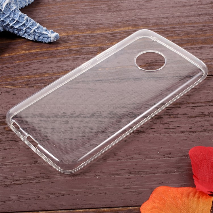 Glossy Clear TPU Mobile Phone Case for Motorola Moto X (2017)-1