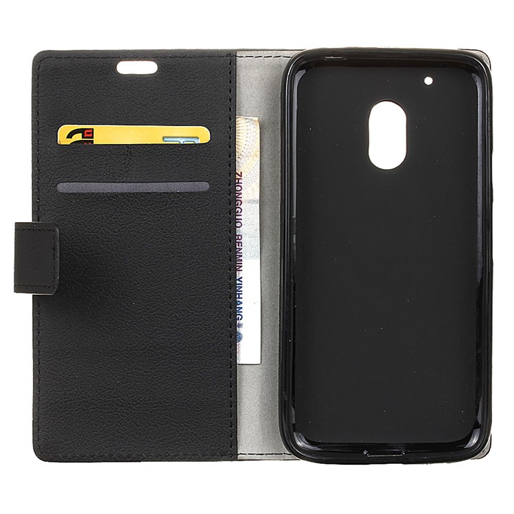 PU Leather Wallet Stand Cell Phone Casing for Motorola Moto G4 Play - ?-5