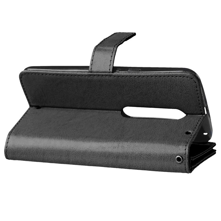 For Motorola Moto X Style Crazy Horse 9 Card Slots Wallet Leather Mobile Case - Black-3