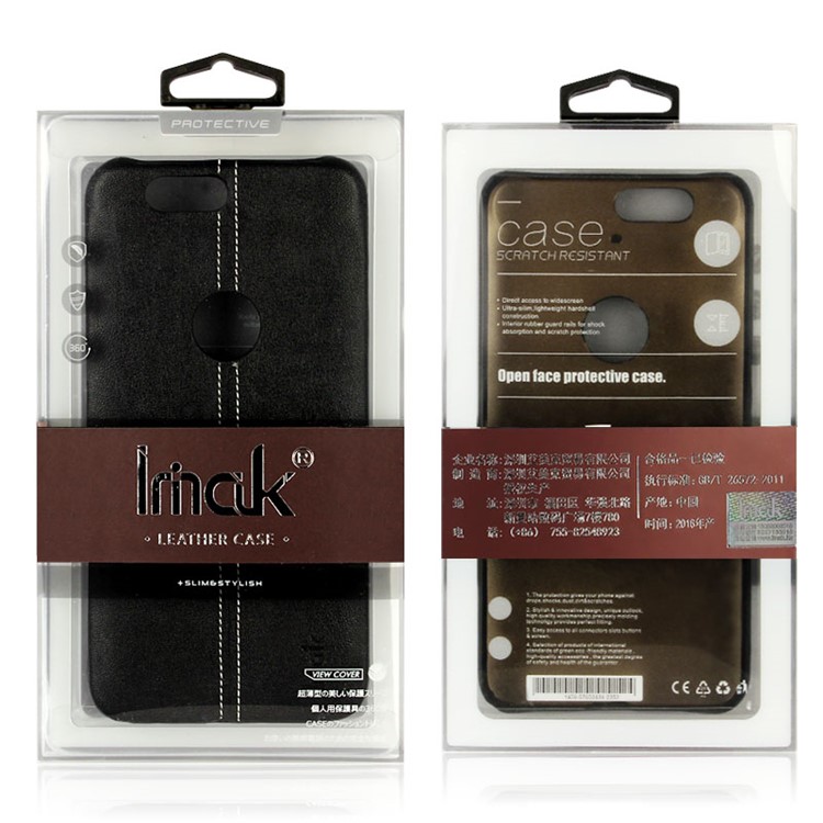 IMAK Ruiyi Series for Motorola Moto Z Play Crocodile Leather Coated PC Phone Case - Black-10