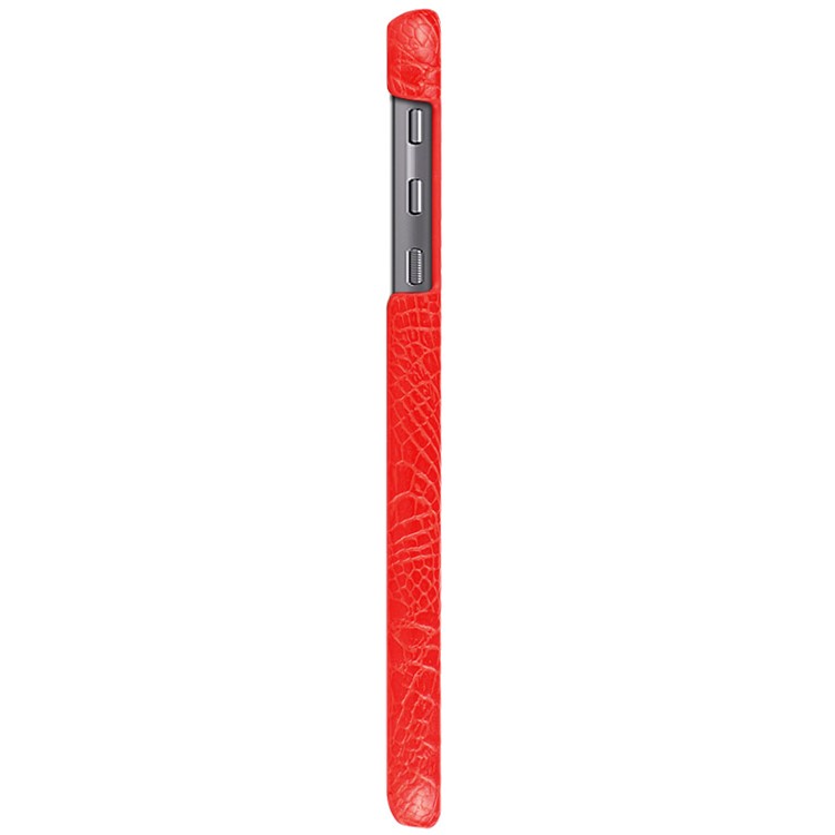 IMAK Ruiyi Series for Motorola Moto Z Play Crocodile Texture Leather Coated PC Cell Phone Case - Red-11