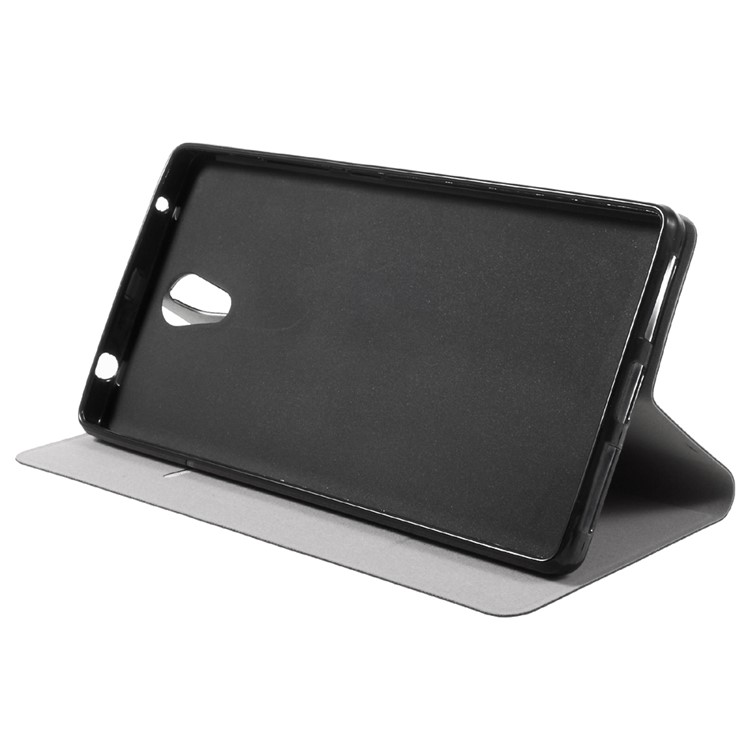 Crazy Horse Leather Mobile Phone Case for Lenovo Phab2 - Black-4