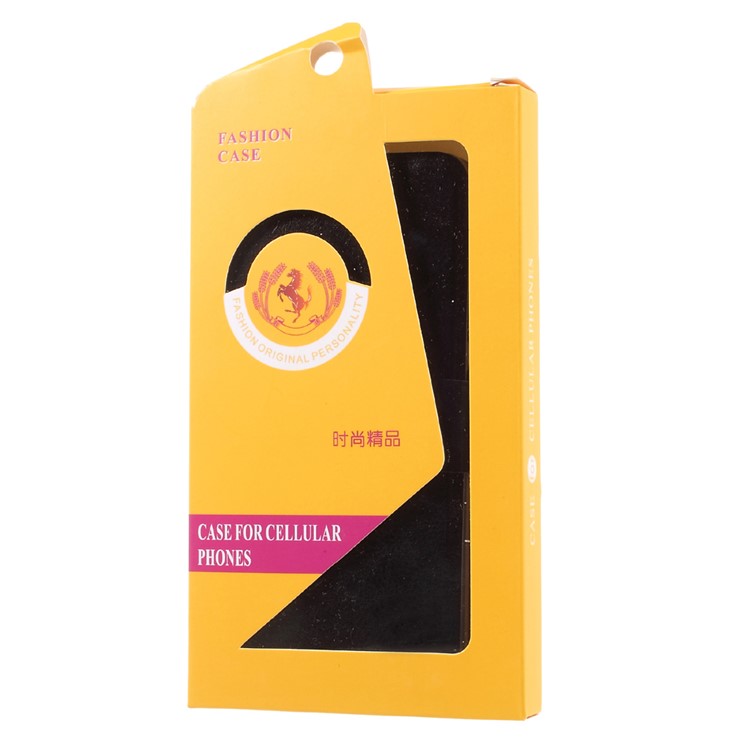 Crazy Horse Leather Card Slot Phone Casing for Lenovo P2 with Steel Sheet - Black-11