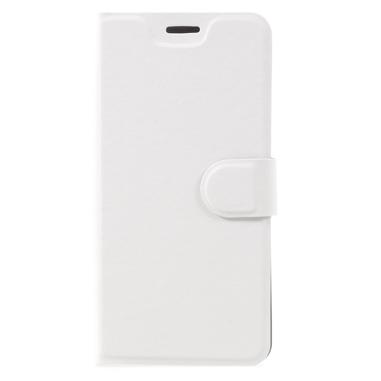 Crazy Horse Leather Card Slot Mobile Phone Shell for Lenovo P2 with Steel Sheet - White-1