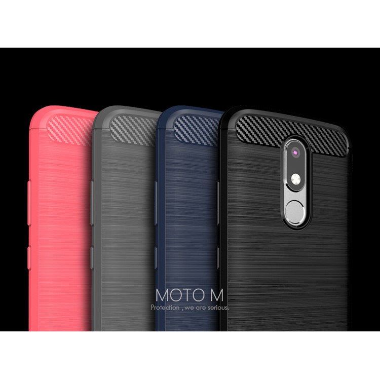 IPAKY for Motorola Moto M Brushed TPU Gel Cell Phone Case - Black-7