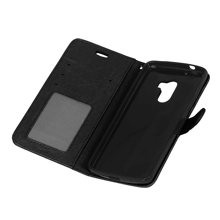 3 Card Slots Leather Flip Stand Phone Case for Lenovo Vibe X3 Lite/A7010/K4 Note - Black-4