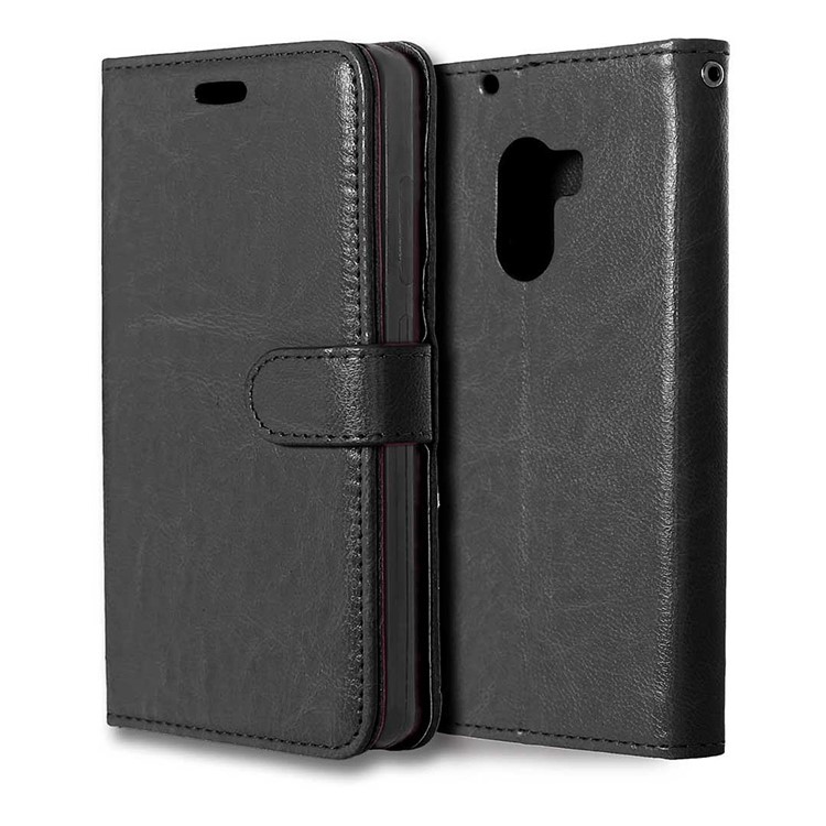 3 Card Slots Leather Flip Stand Phone Case for Lenovo Vibe X3 Lite/A7010/K4 Note - Black-8