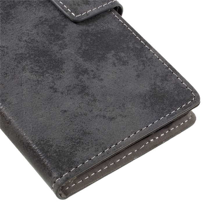 Vintage Wallet Leather Cell Phone Case for Lenovo P2 - Grey-7