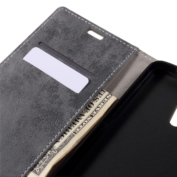 Vintage Wallet Leather Cell Phone Case for Lenovo P2 - Grey-9