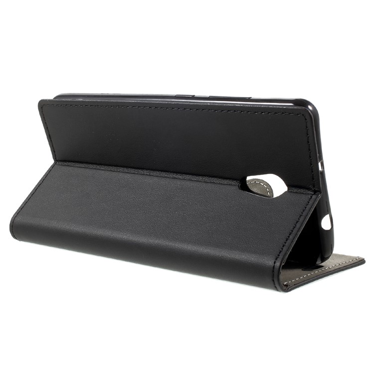 Phone Accessory Leather Wallet Stand Case for Lenovo P2 - Black-4
