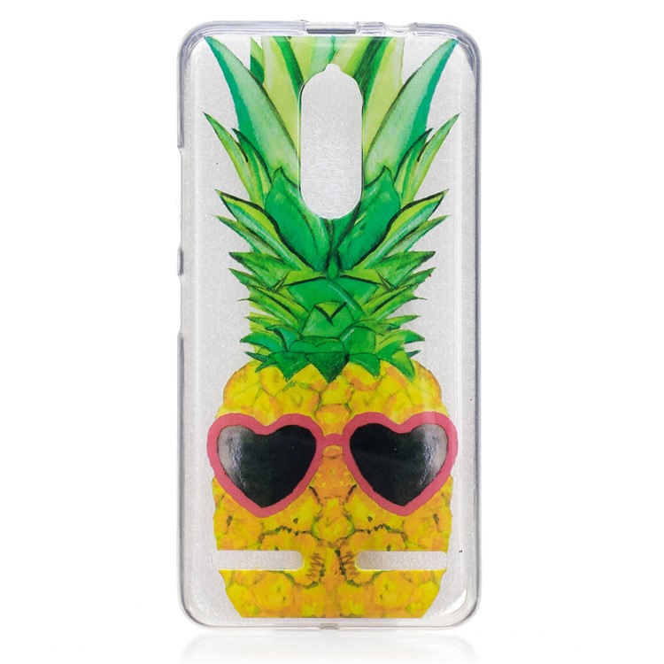 IMD Pattern Printing TPU Mobile Phone Casing for Lenovo K6 / K6 Power - Cool Pineapple-1