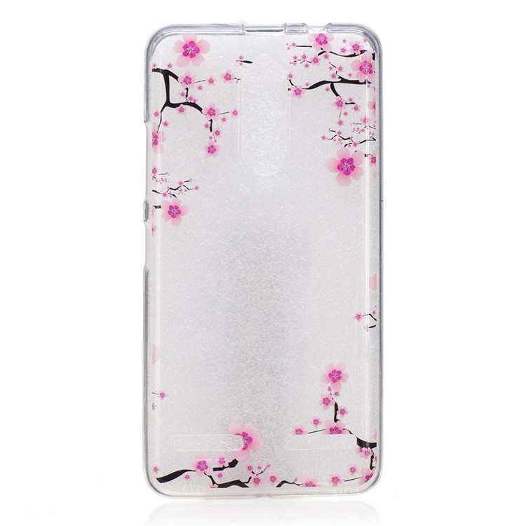 Impression du motif IMD TPU Phone Back Shell pour Lenovo K6 / K6 pouvoir - Plum Blossom-1