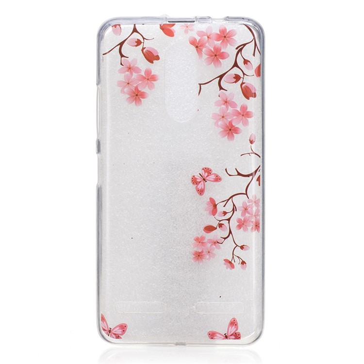 IMD Pattern Printing TPU Back Accessory Case for Lenovo K6 / K6 Power - Flowers and Butterflies-1