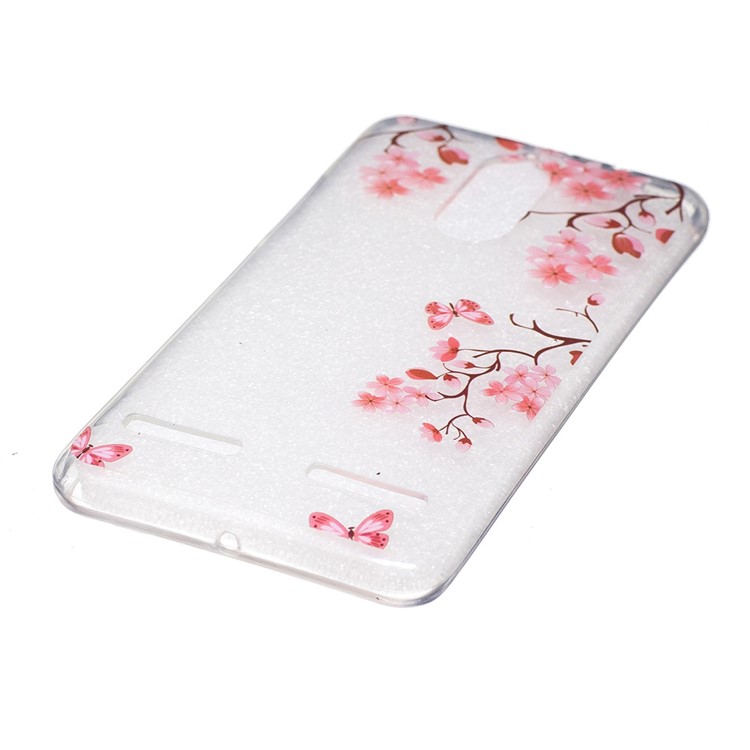 IMD Pattern Printing TPU Back Accessory Case for Lenovo K6 / K6 Power - Flowers and Butterflies-2