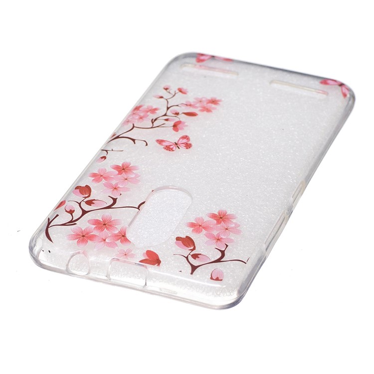 IMD Pattern Printing TPU Back Accessory Case for Lenovo K6 / K6 Power - Flowers and Butterflies-3