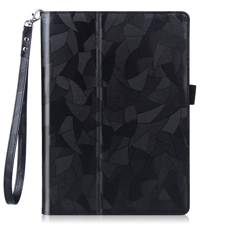 Leaves Pattern Leather Case for Lenovo Tab3 10 Business TB3-X70/Tab 10 TAB-X103F/Tab 2 A10-30 (X30F) A10-30F 10.1 - Black-1