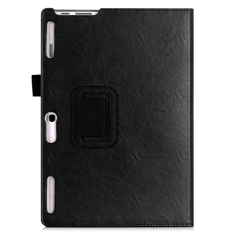 PU Leather Case for Lenovo Tab3 10 Business TB3-X70/Tab 10 TAB-X103F/Tab 2 A10-30 (X30F) A10-30F 10.1 - Black-2