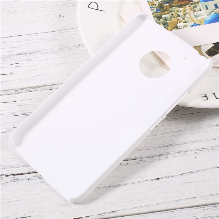 Rubberized PC Hard Phone Cover Shell for Motorola Moto G5 - White-2