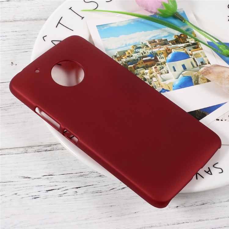 Rubber Coating PC Hard Phone Casing for Motorola Moto G5 - Red-3