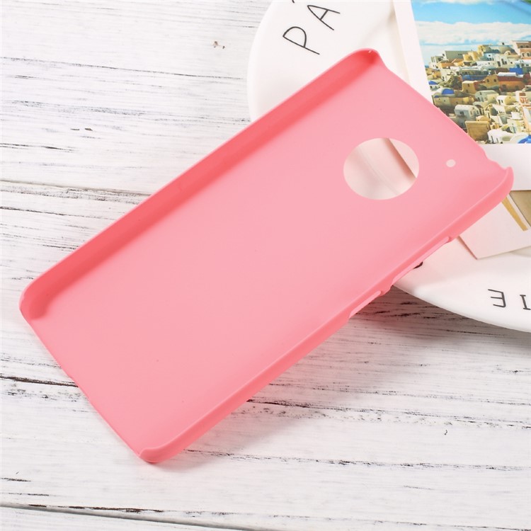 For Motorola Moto G5 Rubber Coating PC Hard Cell Phone Case - Pink-2