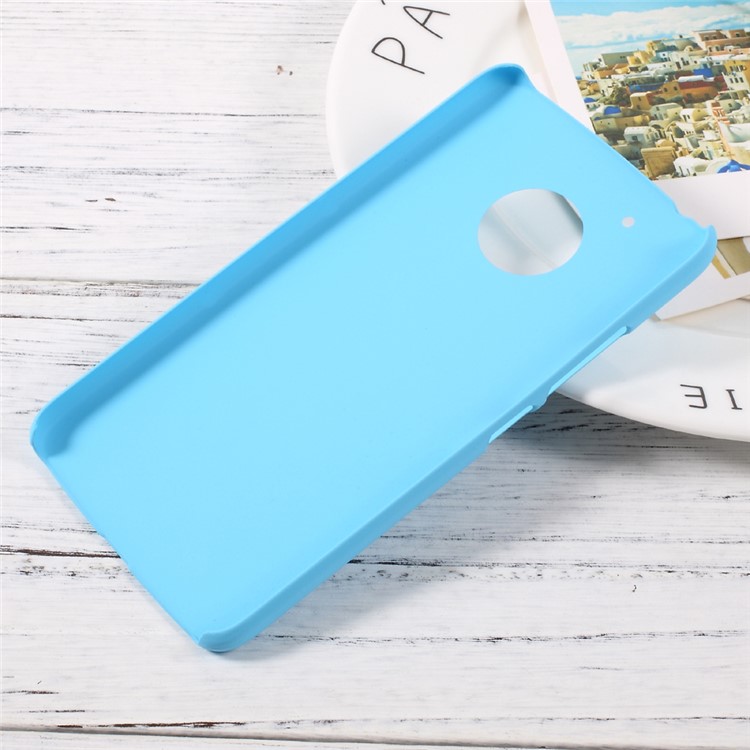 Rubberized PC Hard Case Mobile Accessory for Motorola Moto G5 - Baby Blue-2