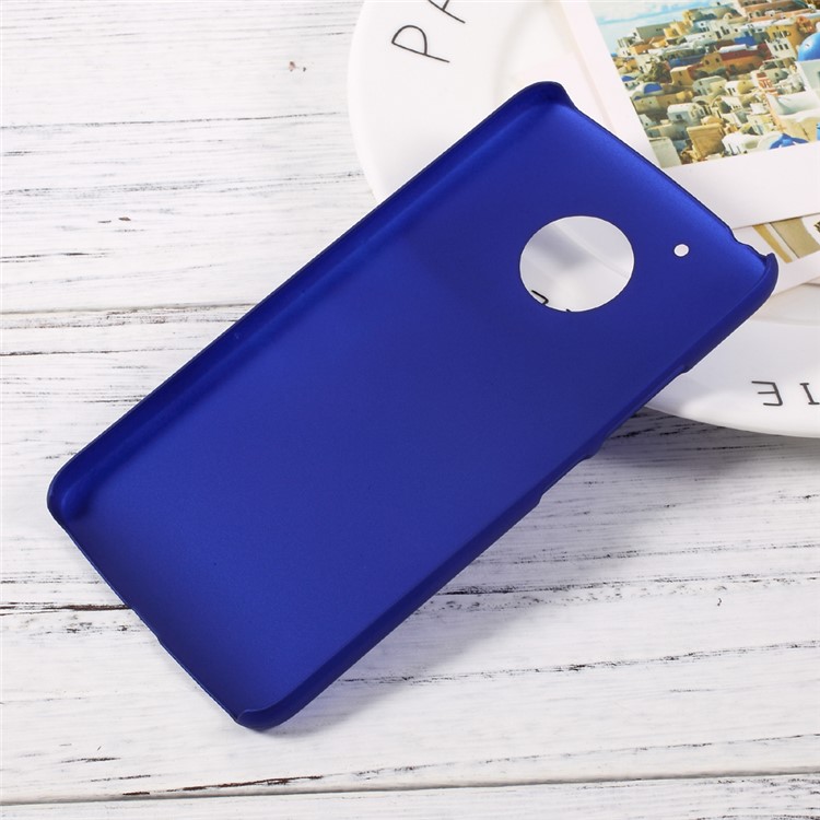 Rubberized PC Hard Phone Protective Cover Case for Motorola Moto G5 - Dark Blue-2