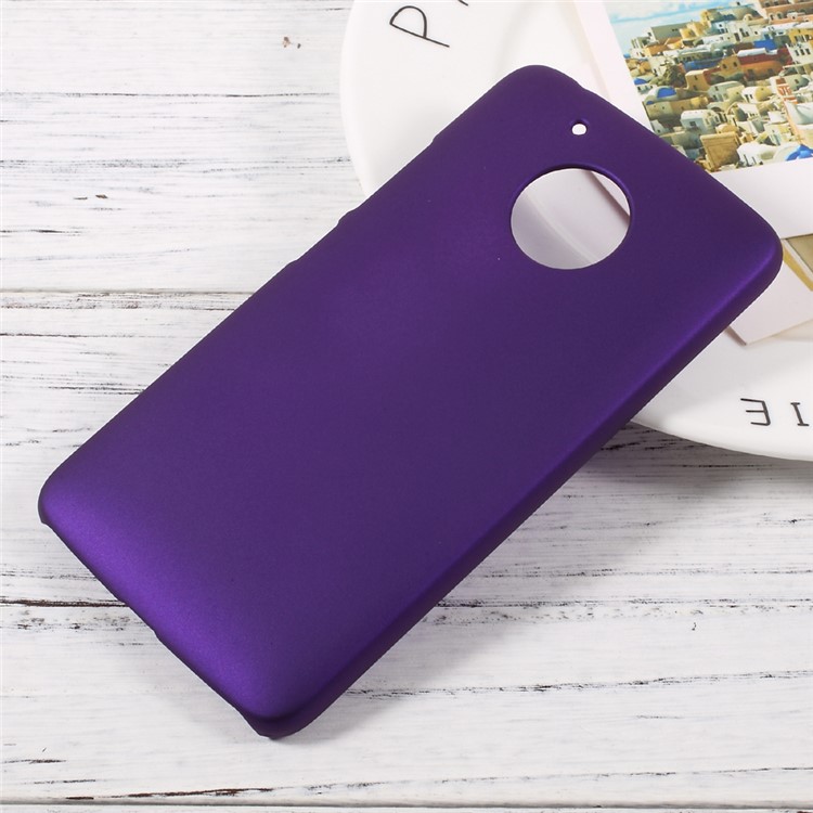 Rubberized PC Hard Mobile Casing Accessory for Motorola Moto G5 - Purple-1