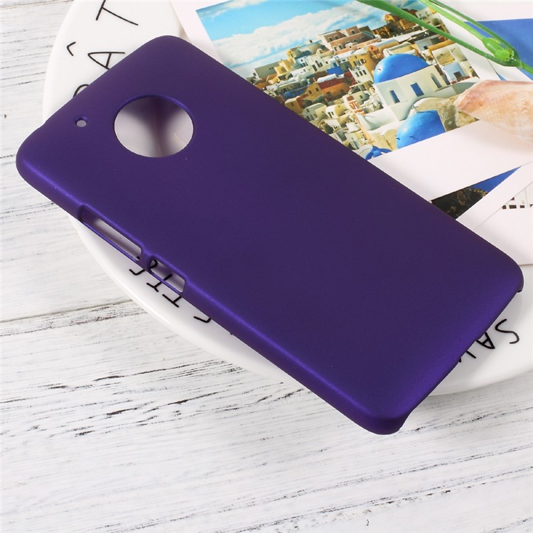 Rubberized PC Hard Mobile Casing Accessory for Motorola Moto G5 - Purple-3