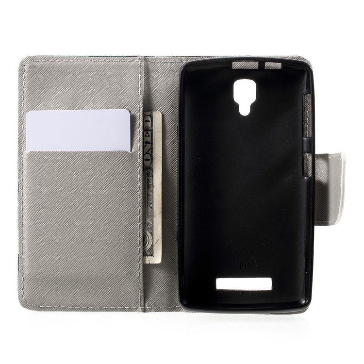 Pattern Printing Leather Wallet Phone Shell for Lenovo A1000 - Camouflage Pattern-6