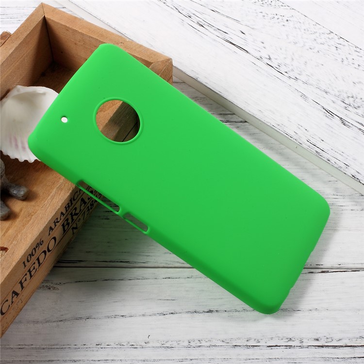For Motorola Moto G5 Plus Rubberized PC Hard Shell Case - Green-2